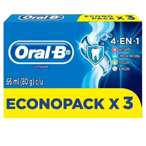 CREMA ORAL B 66 ML 3 UND 4 EN 1
